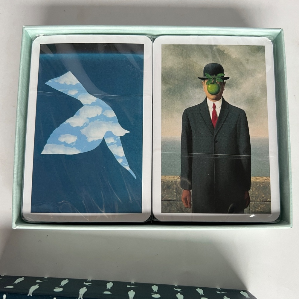 2 Decks Magritte Playing Cards Surrealist Painter Belgium Cards Sealed Open Box
